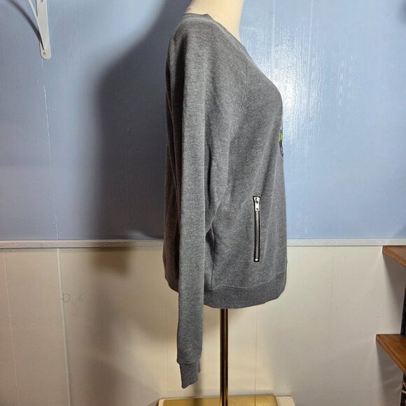 Star Wars Woman's Large Heathered Gray Imperial Patch Pullover Sweatshirt - Picture 4 of 11